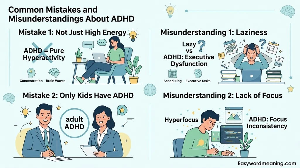 Common Mistakes and Misunderstandings About ADHD