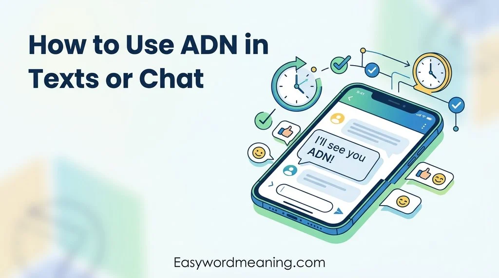How to Use ADN in Texts or Chat