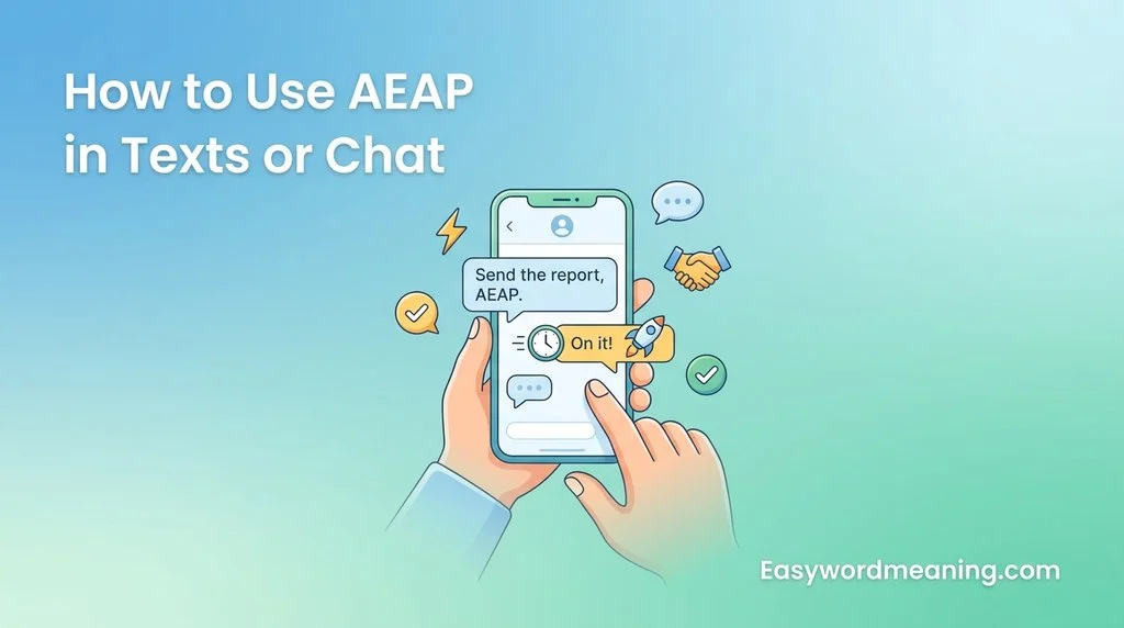How to Use AEAP in Texts or Chat