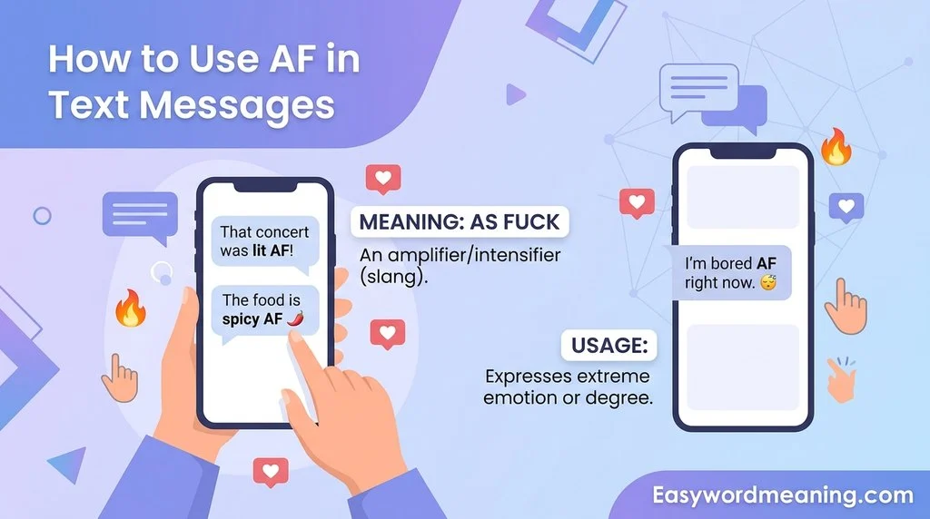 How to Use AF in Text Messages