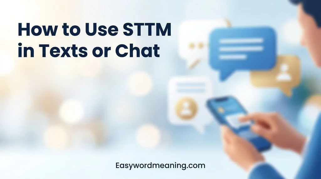 How to Use STTM in Texts or Chat