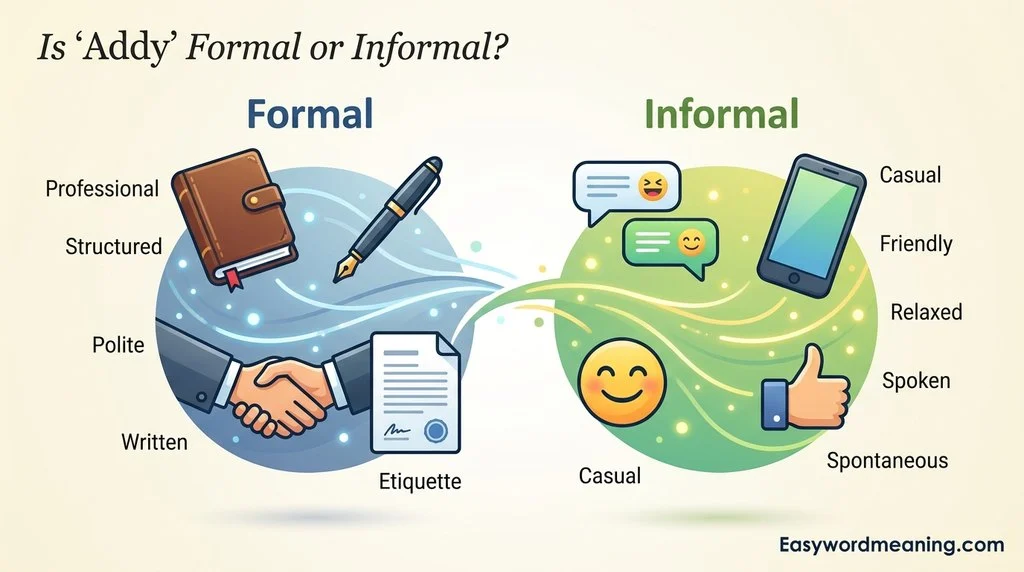Is “Addy” Formal or Informal?