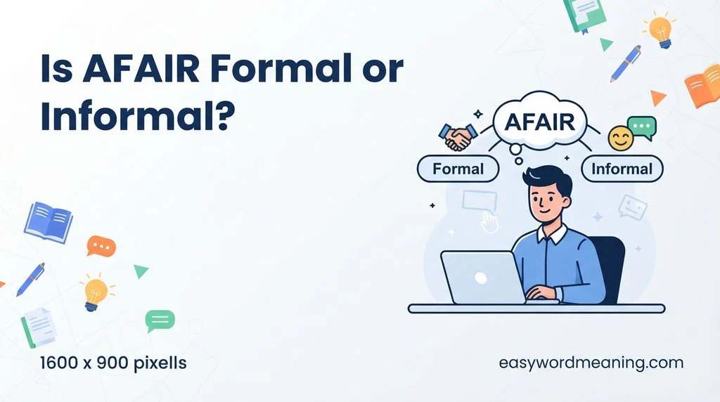 Is AFAIR Formal or Informal?