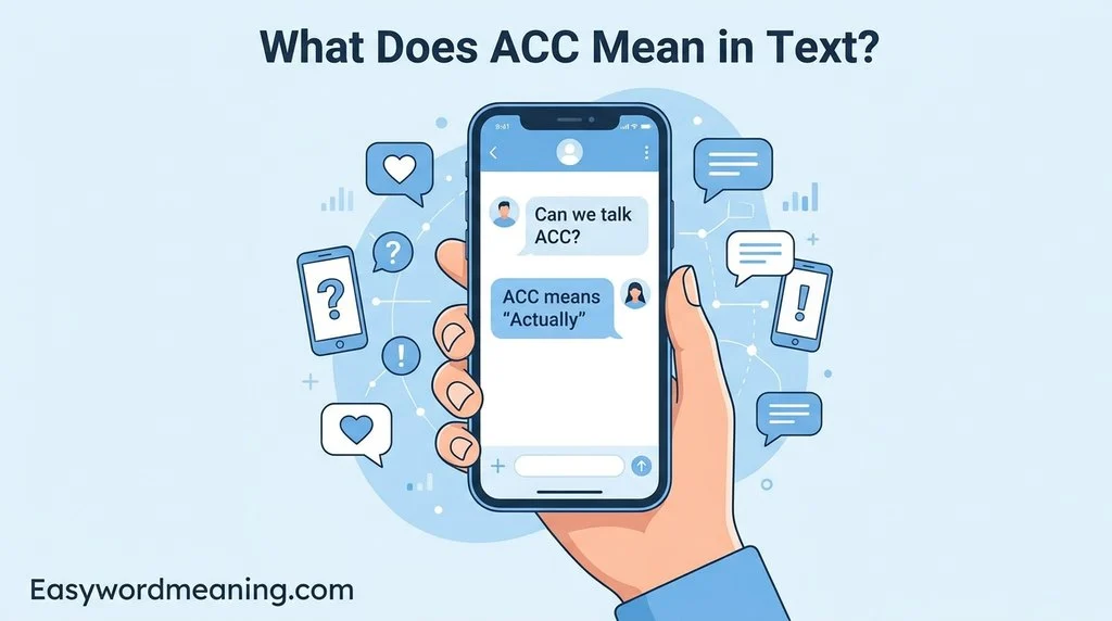What Does ACC Mean in Text?