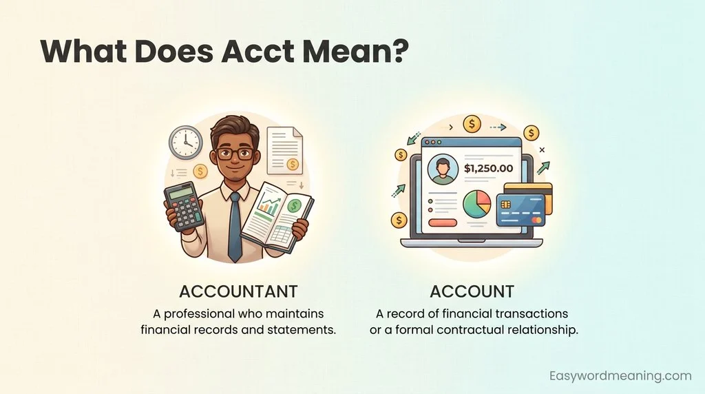 What Does Acct Mean?