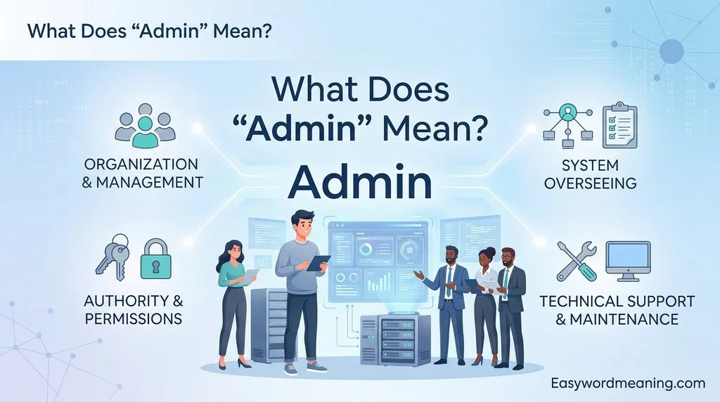 What Does “Admin” Mean?