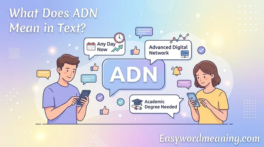 What Does ADN Mean in Text?