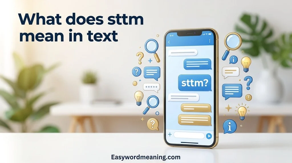 What does sttm mean in text
