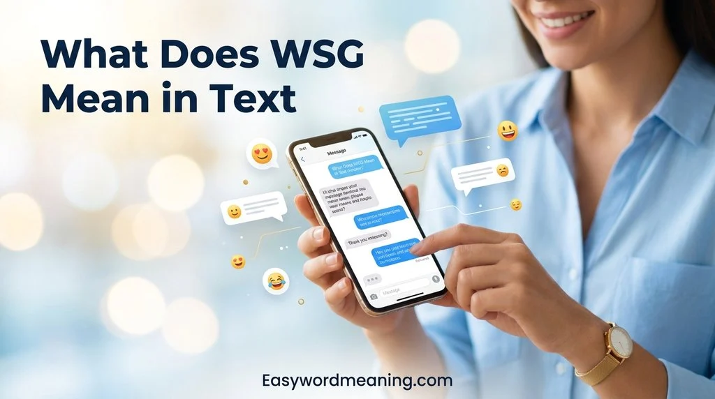 What Does WSG Mean in Text